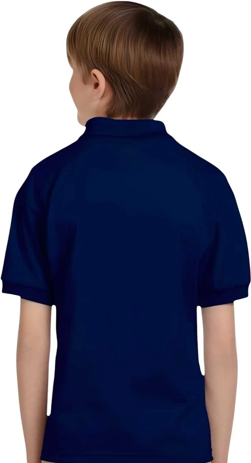 Tezzgelsin 3-Piece Boys Cotton Polo Collar T-Shirt Daily and School Uniform School T-Shirt