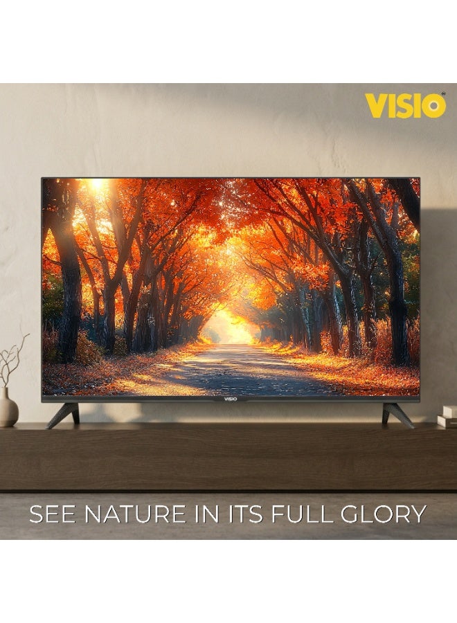 VISIO 50 Inch Full HD Smart LED TV - Android 14 AOSP, Quad Core, Frameless Design, Wi-Fi, 3 HDMI, 2 USB, Analog Tuner (ATV), EShare Screen Mirroring, Wall Mount Included, (2026 Model) - Black 50VSJFHD - Image 3