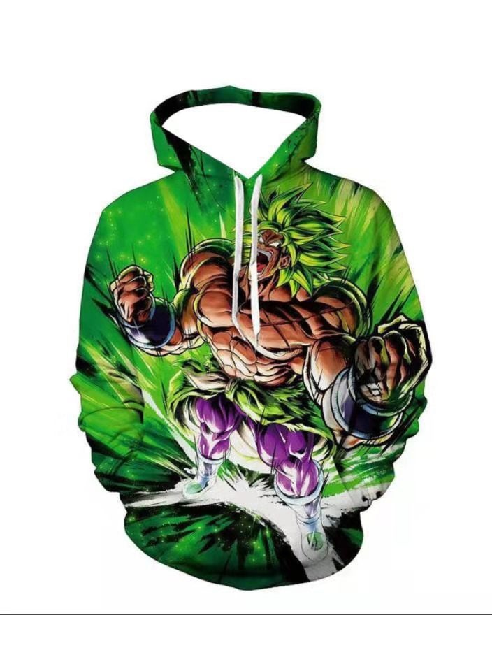Loquat Seven Dragon Ball Wukong 3D Digital Printed Sweater Loose Hooded 