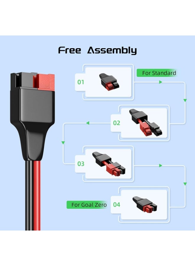 بطارية الطاقة كابل تمديد Bateria Power (بطول 5 قدم) من قابس السيارة إلى موصل Anderson، مزود بفيوز مدمج قابل لإعادة الضبط، مخصص لمحطات الطاقة المحمولة ومولدات الطاقة الشمسية ذات موصلات Anderson. - Image 4