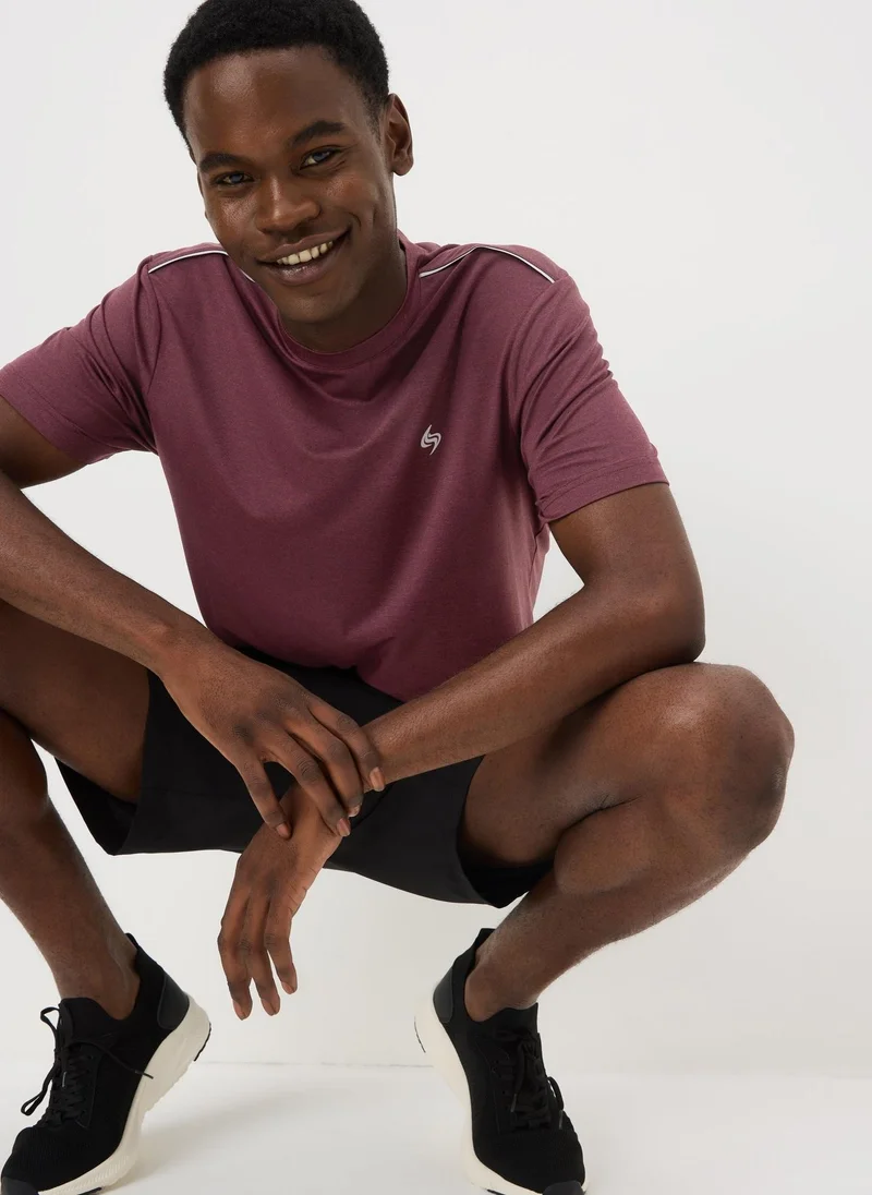 Matalan Burgundy Interest T-Shirt