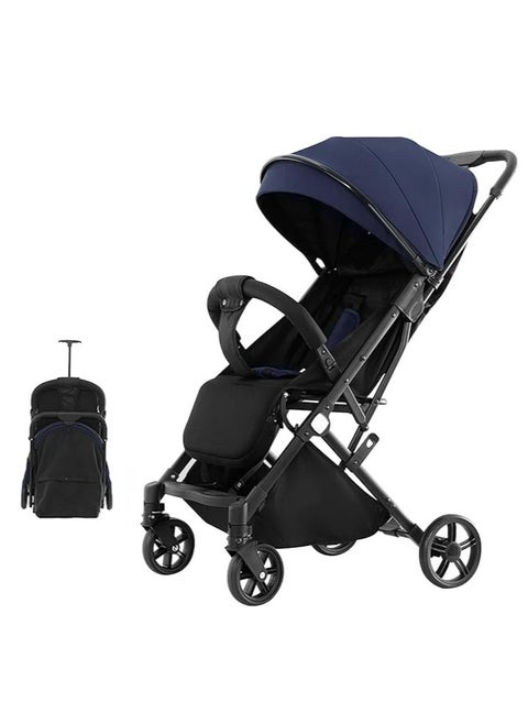 Lightweight Travel Stroller, Compact Toddler Travel Stroller for Airplane, One-Hand Folding Baby Stroller,Umbrella Stroller with 5-Point Harness,Adjustable Backrest/Footrest/T-Shaped Bumper,0-3years