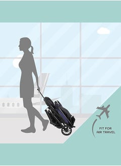 Bukela Lightweight Travel Stroller, Compact Toddler Travel Stroller for Airplane, One-Hand Folding Baby Stroller,Umbrella Stroller with 5-Point Harness,Adjustable Backrest/Footrest/T-Shaped Bumper,0-3years  - Image 4