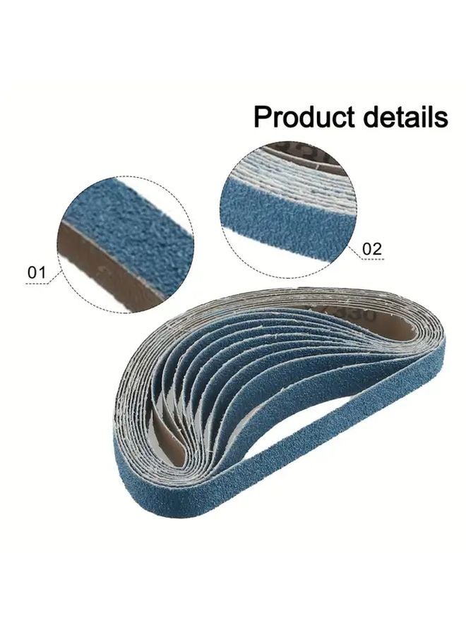15pcs 60 Grits Zirconia Sanding Belts 20mm x 520mm For Belt Sander Table Grinder - Image 5