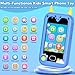 Lapare Kids Smart Phone Toys 28 Touchscreen HD Dual Camera Cell Phone for Kids Birthday Gifts Dinosaur Toddler Play Phone for Boys 310 Travel Learning Toy with 32GB SD CardBlue - Image 4