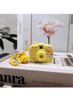 Creative Kurumi Camera Keychain Projector Kids Toy Melody Cinnamon Dog Bag Charm Yellow Monster-projection camera