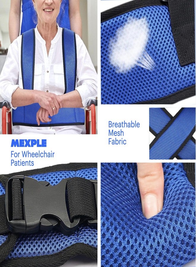 MEXPLE Adjustable Wheelchair Safety Waist Belt for Elderly Patients | Full Size Seat Strap | Secure Support Strap for Chair Mobility Aid | Durable & Easy Install - Image 5