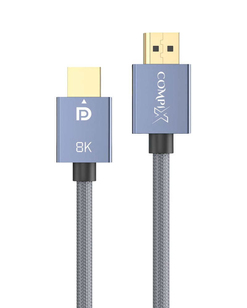 COMPIX DisplayPort 1.4 Cable 1.5M, 8K DP Cable 32.4Gbps High Speed 8K@60Hz 4K@165Hz 2K@240Hz, Ultra HD Display Port to DisplayPort Cables, HDR/G-Sync/Free-Sync Braided DP Wire for Gaming Monitor PC TV - Image 1