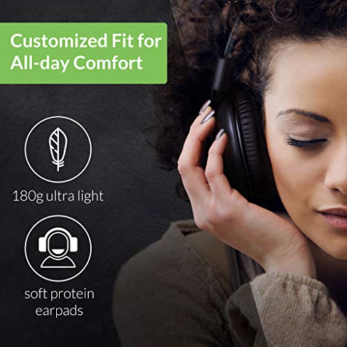 Avantree C519M - Clear Voice & Rich Background Sound, Low Latency Bluetooth Headphones with Mic & USB C Adapter for PS5 & Switch, Wireless Headset for PC Work & Gaming, 40H Playtime - Image 3
