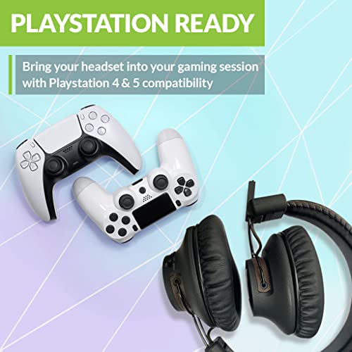 Avantree C519M - Clear Voice & Rich Background Sound, Low Latency Bluetooth Headphones with Mic & USB C Adapter for PS5 & Switch, Wireless Headset for PC Work & Gaming, 40H Playtime - Image 4