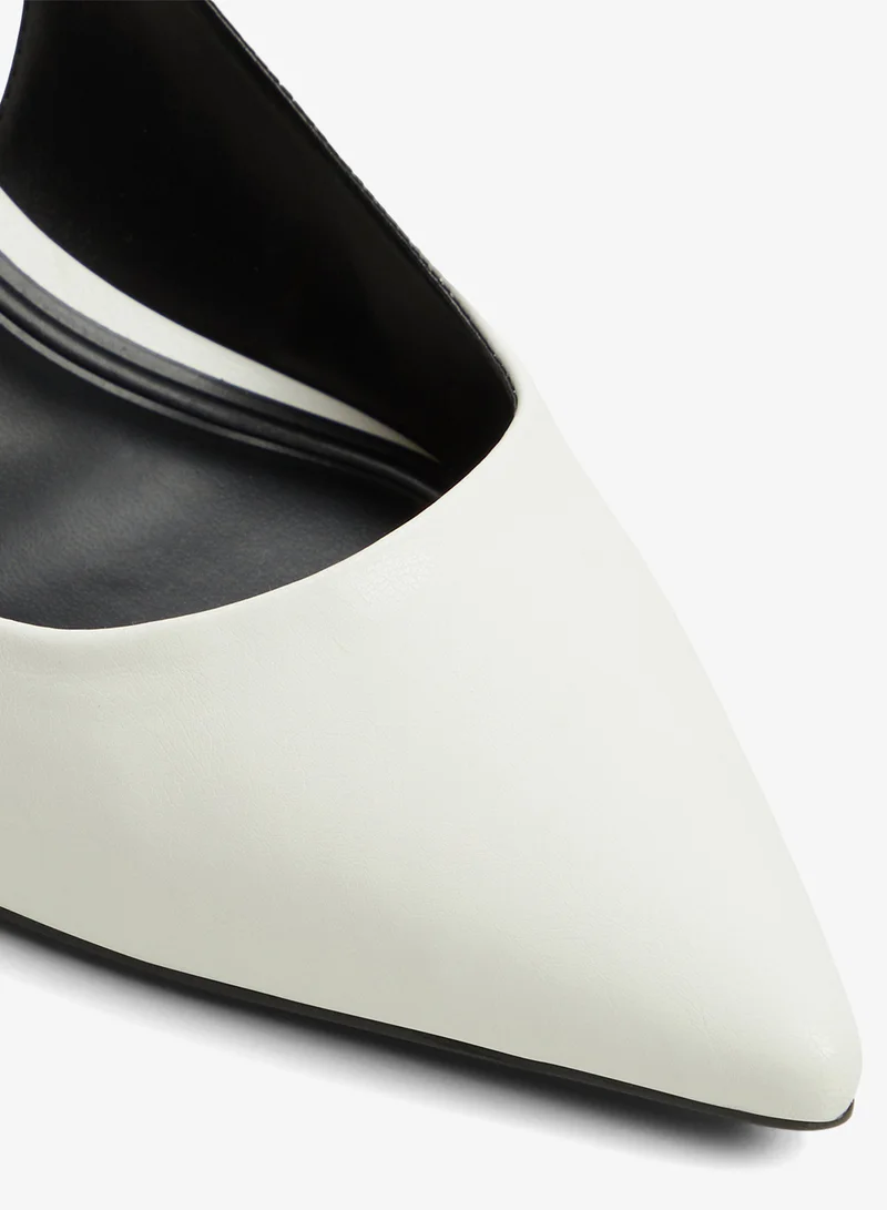 CALL IT SPRING WHITE Evelyynn Slingback Heeled Sandals for Women | Best Price UAE