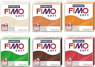 Fimo Staedtler FIMO Soft Polymer Oven Modelling Clay - Autumn Tones - Set of 6 - Image 1