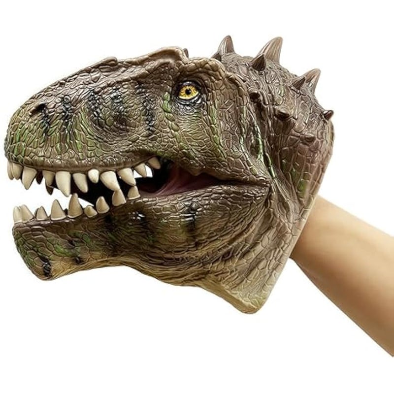 Giganotosaurus Dinosaur Hand Puppet, Realistic Dinosaur Scary Toys, Great Party Supplies, Boys Birthday Gift, Collection, Cake Topper and Room Decoration for Kids 3 Years Old and Up - Image 3