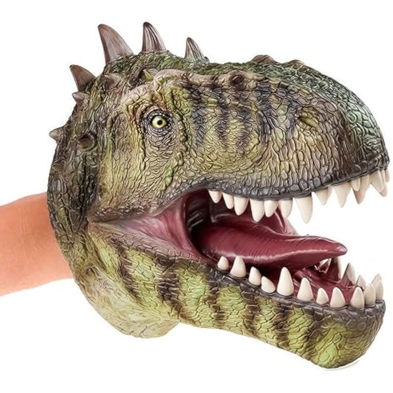 Giganotosaurus Dinosaur Hand Puppet, Realistic Dinosaur Scary Toys, Great Party Supplies, Boys Birthday Gift, Collection, Cake Topper and Room Decoration for Kids 3 Years Old and Up - Image 1