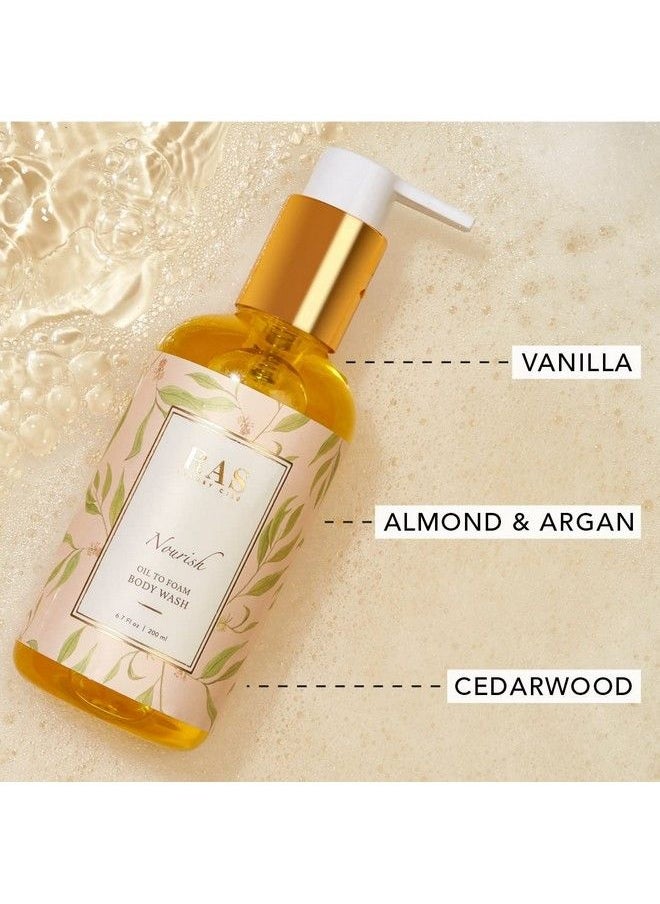 RAS LUXURY OILS - Nourish Hydrating & Purifying Body Washmoroccan Argan Oil & Vanilla; Purifies & Hydrates; Oil To Foam Body Wash; For Men & Women; 200Ml - Image 1
