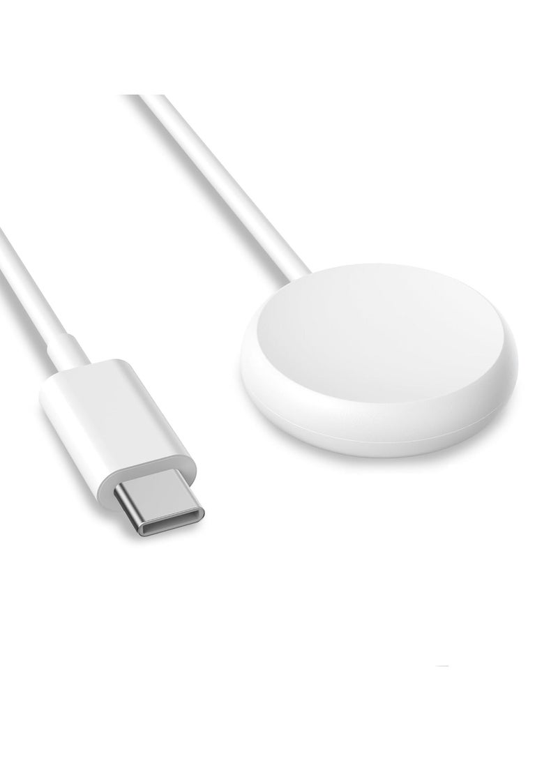 Charge Compatible with Google Pixel Watch Fast Charging USB -Tybe C - Cable, 3.3FT Replacement Magnetic Charging Cable Only for Google Pixel Watch (Not for Pixel Watch 2) (White) - Image 1
