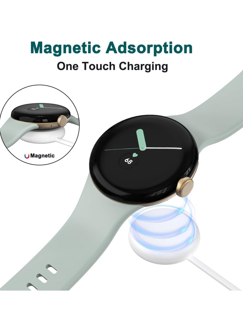 Charge Compatible with Google Pixel Watch Fast Charging USB -Tybe C - Cable, 3.3FT Replacement Magnetic Charging Cable Only for Google Pixel Watch (Not for Pixel Watch 2) (White) - Image 5