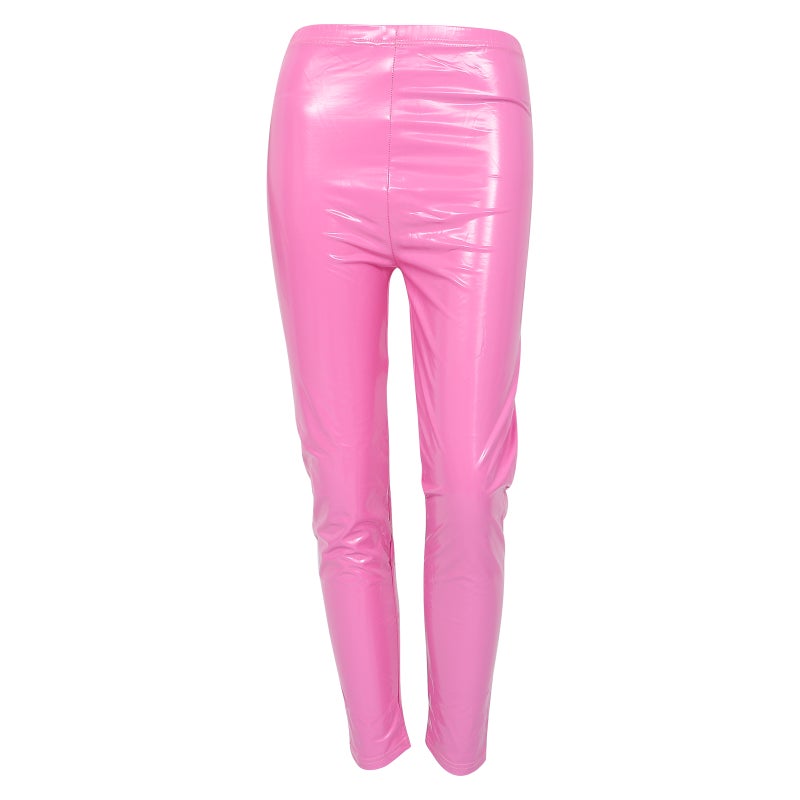 1Pc Leather Leggings High Waist Pants Women Elastic Tights Fashion Pants - Image 1
