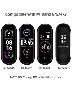 Y&D Strap Compatible Xiaomi Mi Band 6/5/4/3, Replacement Bracelet Wristbands for 6 Correa NFC Global Version Metal Stainless Steel (Black)  - Image 3