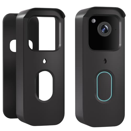 sibada No-Drill Blink Doorbell Mount for All-New Blink Video Doorbell Camera(2nd Gen), Blink Adhesive Mounting Bracket, Easy to Install for Blink Doorbell Security System(Blink Doorbell Not Included), Black - Image 1