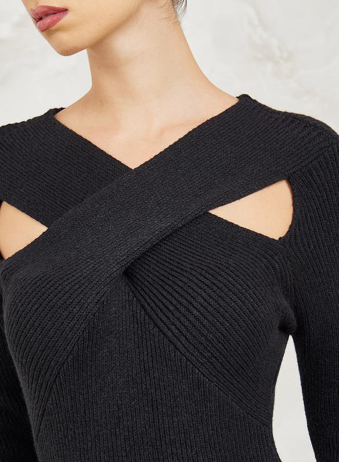 Styli Cutout Knit Dress  - Image 3