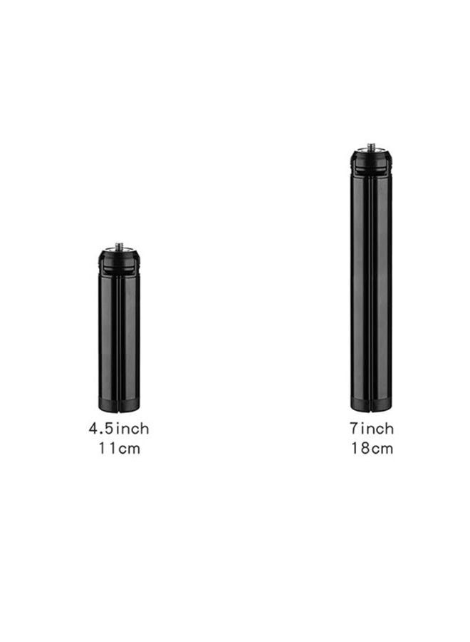 Leshareselect Metal Mini Tripod Camera Tripod for Smooth 4, Osmo Mobile 2 3 4, Gimbal Handle Grip Stabilizer, Black, Aluminum Alloy, 11.5cm - Image 2