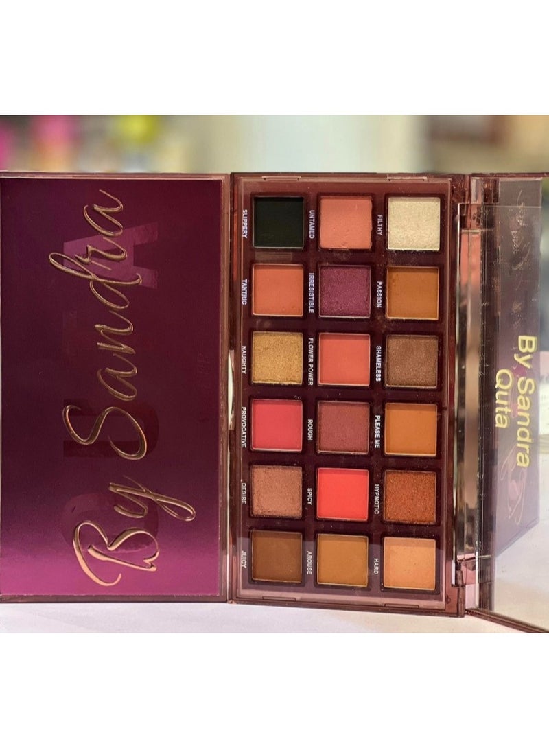 Sandra Eyeshadow Palette 18 colors