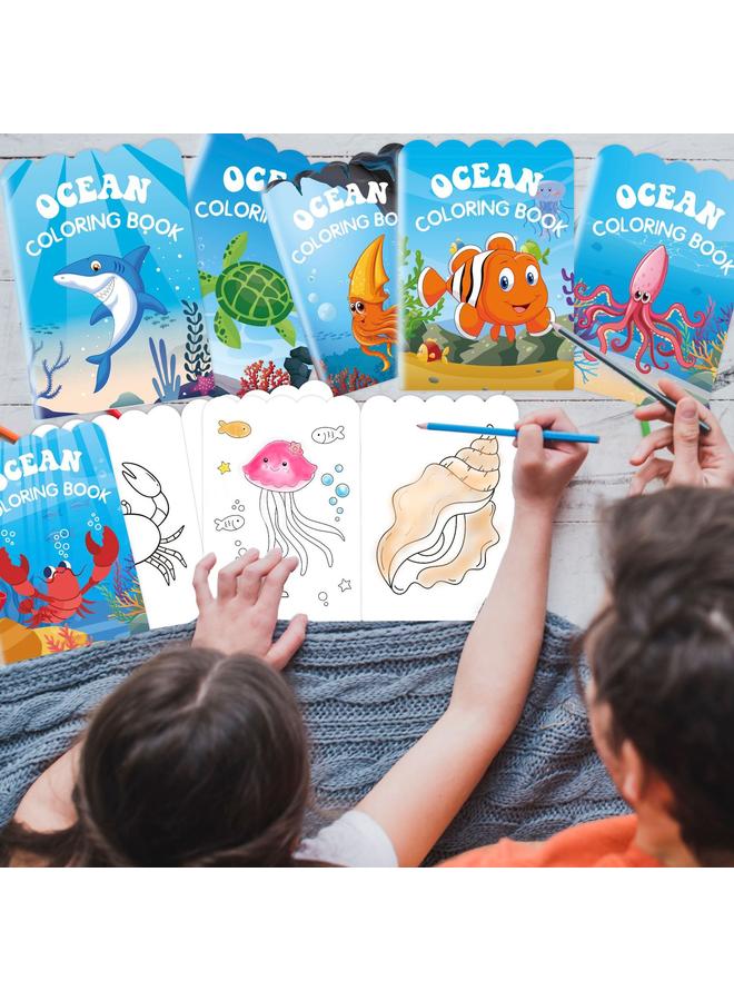 Bluejw Coloring Book Cross Border New Underwater World Ocean Coloring Book Party Children's Birthday Cute Graffiti Series Coloring - Image 5