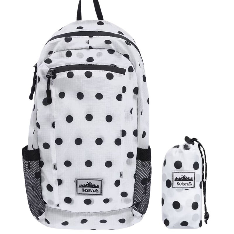 Heisn25 Nylon Lightweight Polka Dot Backpack - Image 5