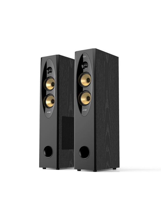 F&D - F&D T-60X Pro Peak Power 240 W Bluetooth Tower Speaker (Black, 2.0 Channel) USB,AUX,OPTICAL,TOUCH SCREEN,REMOTE CONTROL - Image 1