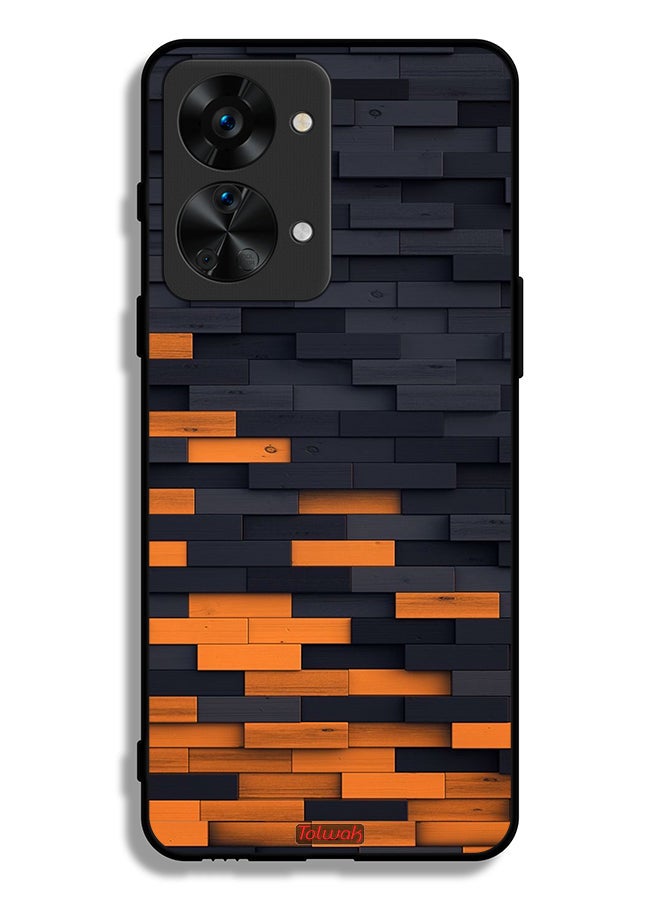 Tolwak OnePlus Nord 2T 5G Protective Case Cover Wooden Wall - Image 2