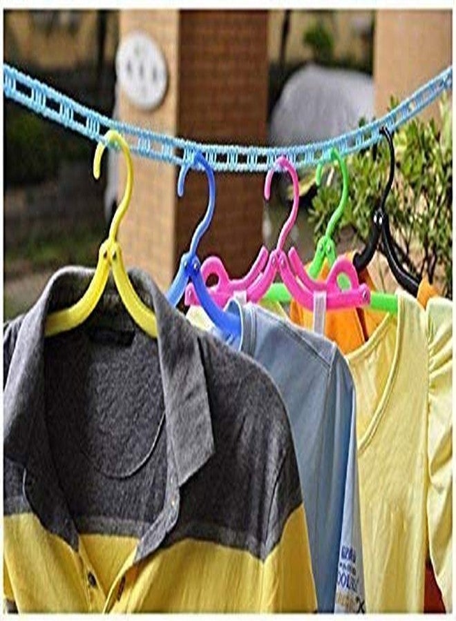 Tilak Venture 1 Pc 5 Meter Windproof Anti-Slip Clothes Drying Rope with Hooks (Multicolor, 1 Pcs) - Image 4