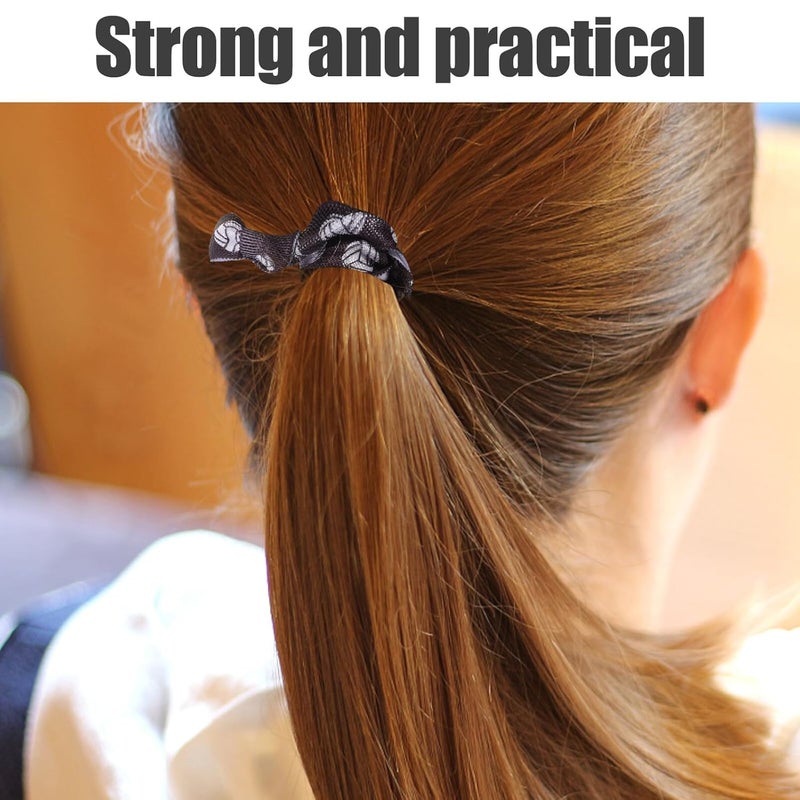 20pcs Volleyball Elastic Hair Ties for Sports Ponytail Holders for Thick and Long Hair for Women and Suitable for Volleyball and Athletic Activities - Image 5