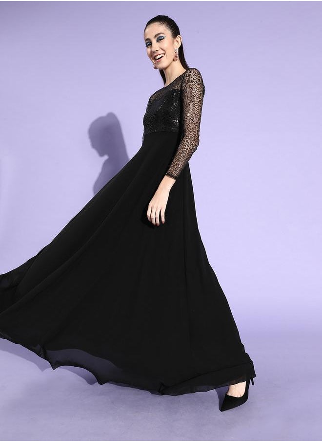 Miss Chase Lace Bodice Gown Dress  - Image 3