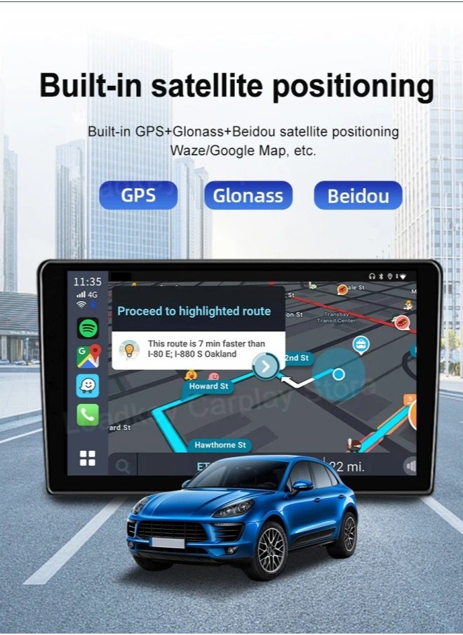 كارلين نت صندوق كاربلاي بنظام اندرويد 13 بذاكرة 8+128GB، سلسلة الترا مع كوالكوم QCM6125، يأتي مع نظام اندرويد اوتو كاربلاي وجوجل بلاي، فقط لسيارات كاربلاي السلكية من المصنع