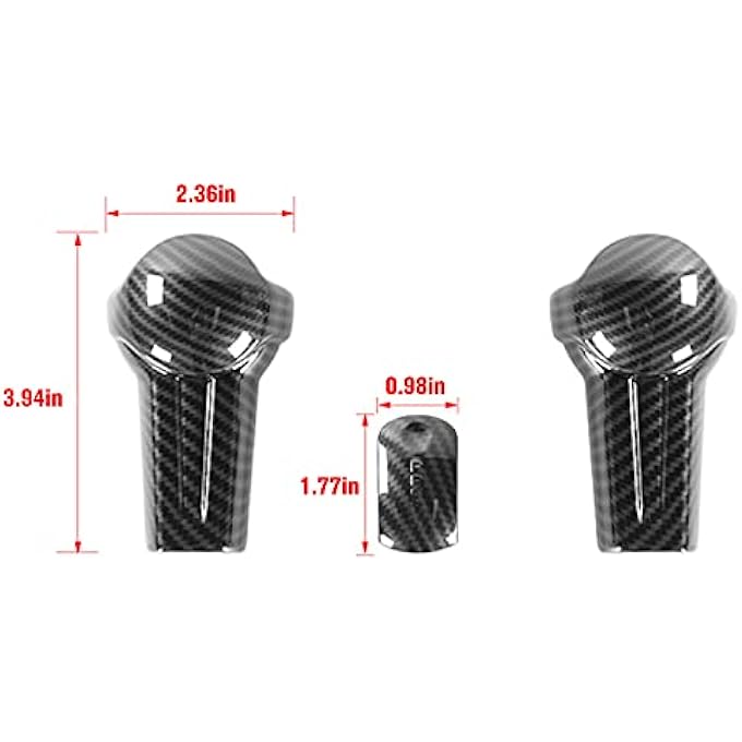 ريحني ملحقات الداخل لغطاء مقبض ناقل الحركة من ألياف الكربون RTTCZ لفورد موستانج 2015 2016 2017 2018 2019 2020 2021 - Image 3