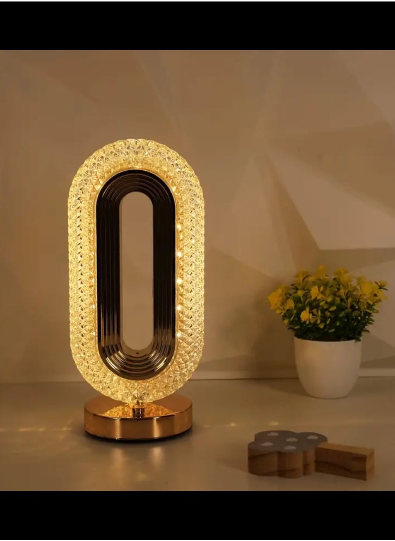 Yuwell - Ramadan Lamp Ramadan Light Crystal Table Lamp With USB 3 Color Changing Option Crystal Lamp LED Light Lamp With 3 Light Intensities Tactile Switch Desk Lamp Ramadan Decoration - Image 1