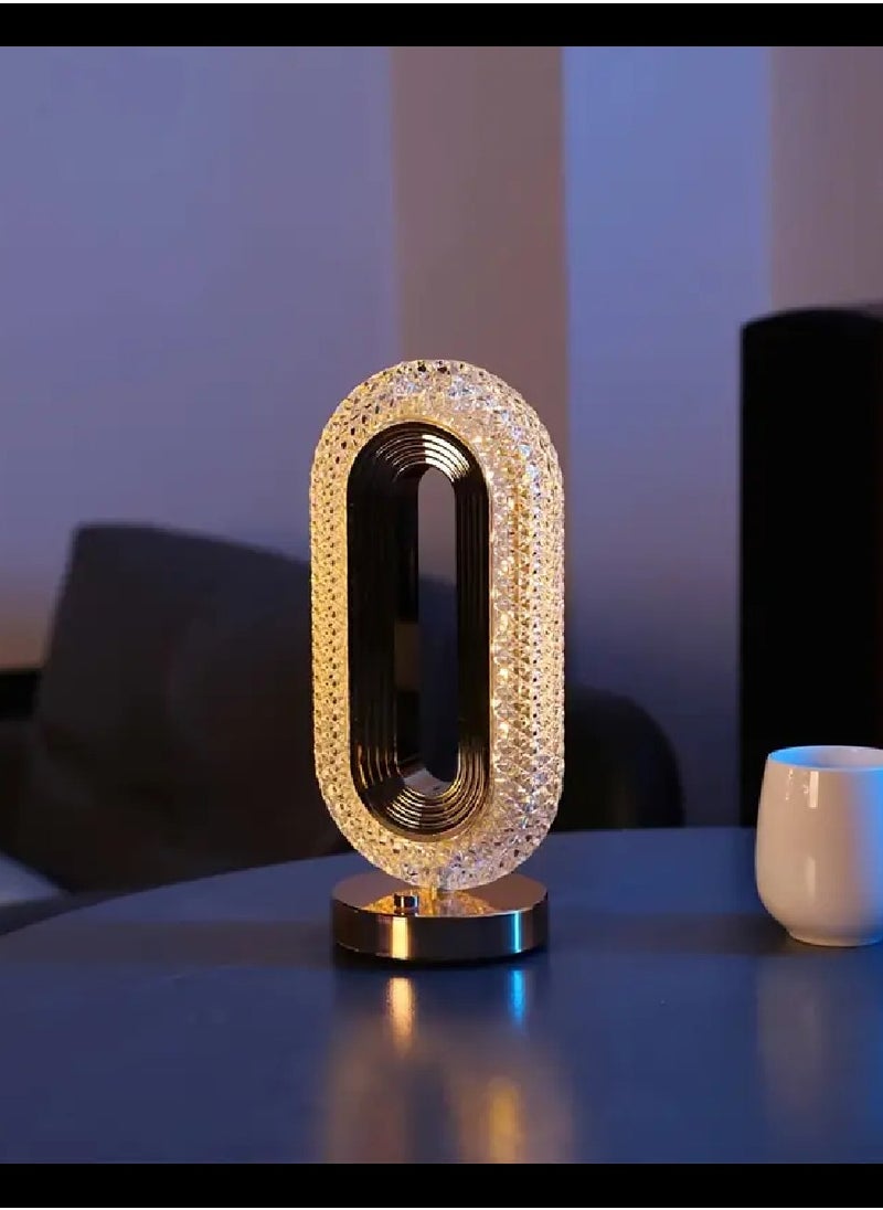 Yuwell - Ramadan Lamp Ramadan Light Crystal Table Lamp With USB 3 Color Changing Option Crystal Lamp LED Light Lamp With 3 Light Intensities Tactile Switch Desk Lamp Ramadan Decoration - Image 1