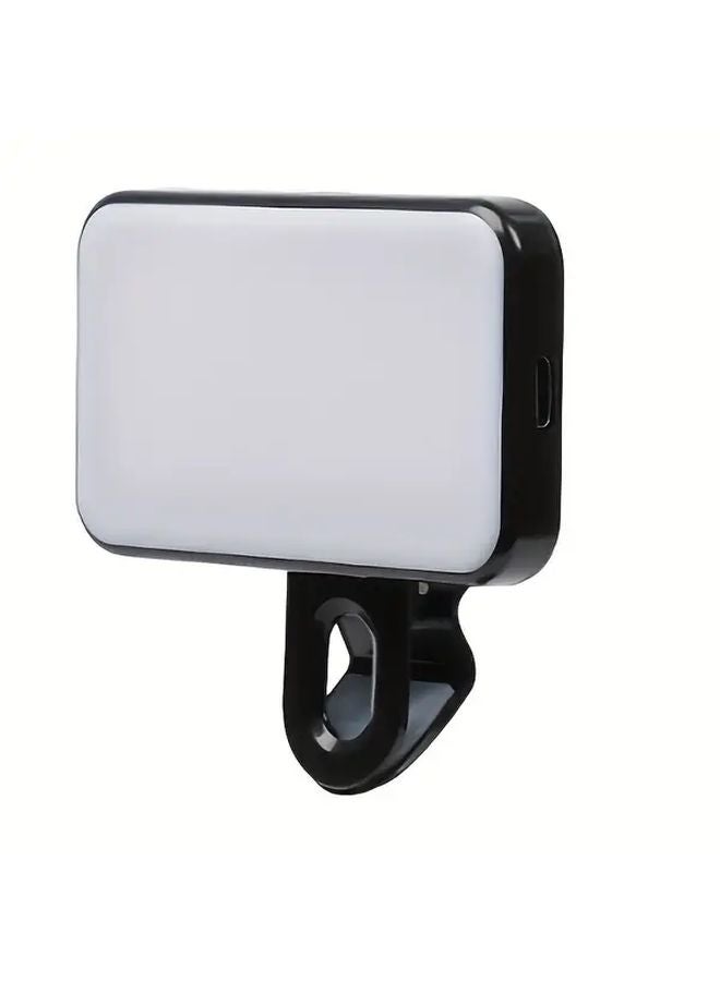 N S 21 Portable LED Square Fill Light Mini Clip On For Photography Streaming - Image 1