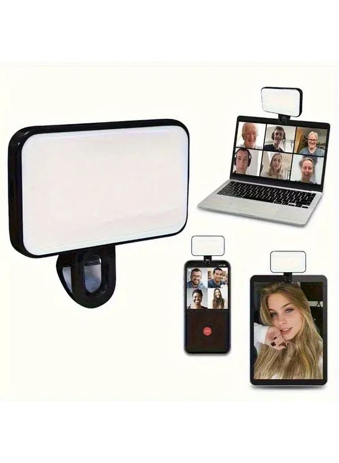 N S 21 Portable LED Square Fill Light Mini Clip On For Photography Streaming - Image 5