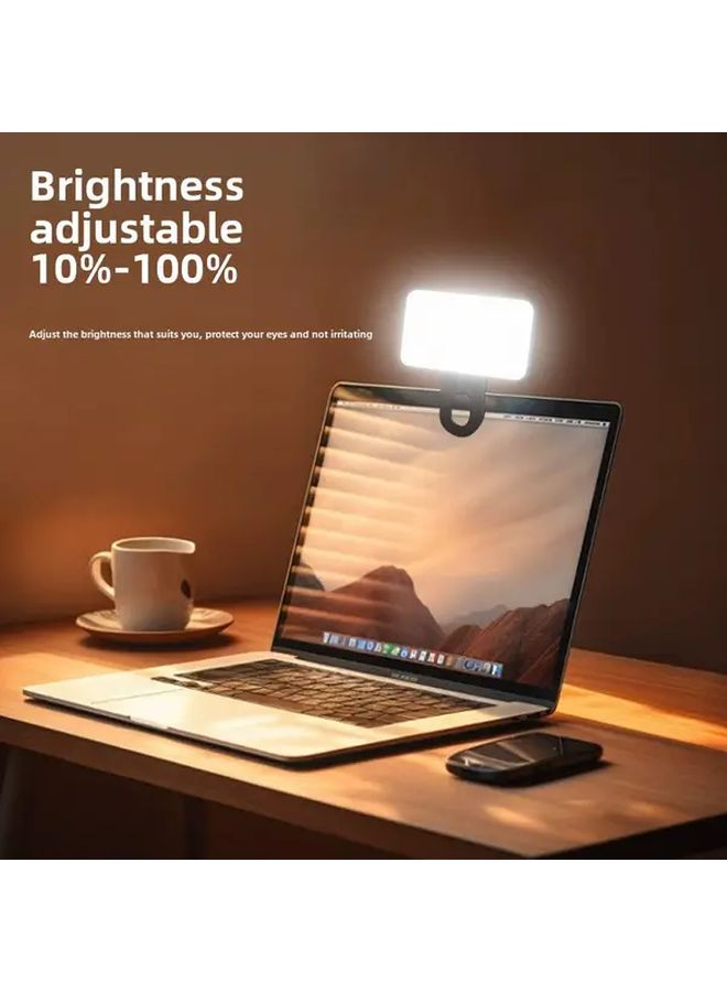 N S 21 Portable LED Square Fill Light Mini Clip On For Photography Streaming - Image 3