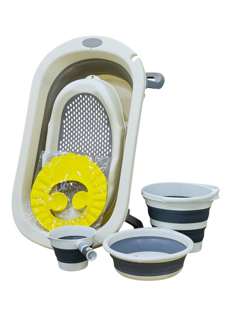 Generic Integrated Foldable Baby Bath Set 6*1 - Tub, Support, and Multi-Accessories for Maximum Convenience  - Image 3