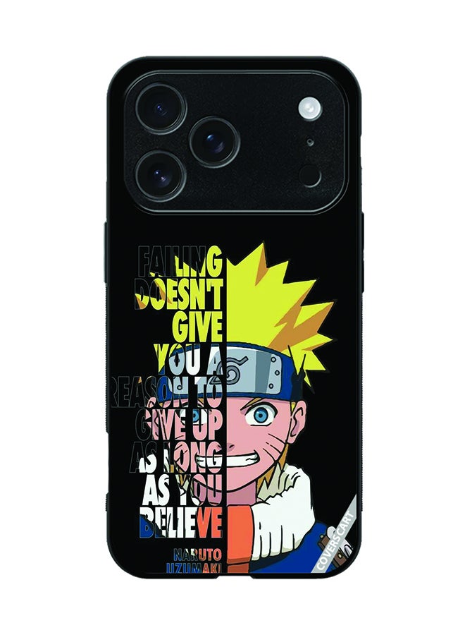 Protective Case Cover For Apple iPhone 17 Pro Naruto Design Black