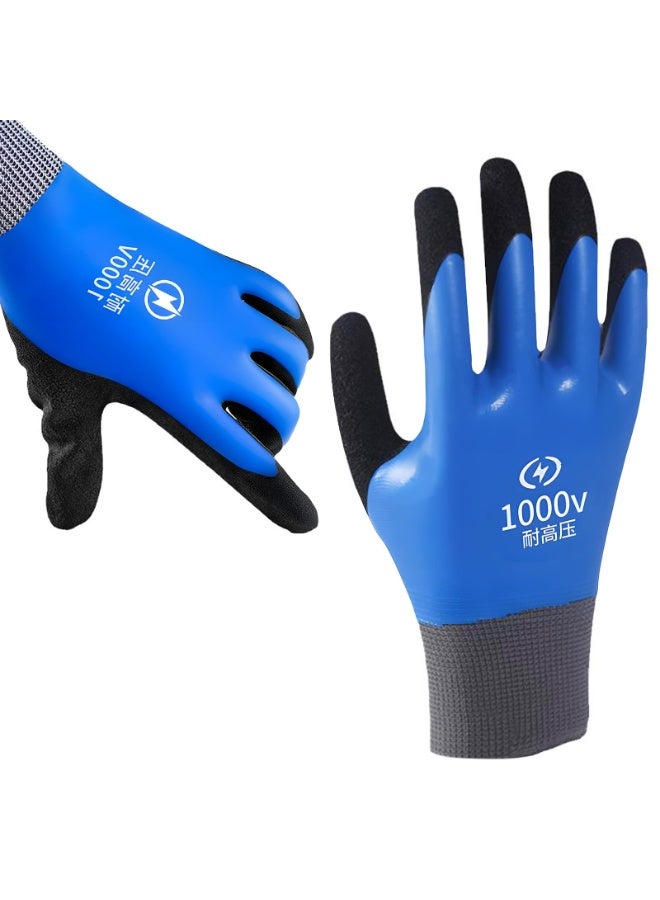 Insulation Work Gloves, 1000V High Voltage Safety Gloves with Heat and Flame Retardant Protection, Comfortable Insulating Glove for Electrical Maintenance and Industrial Use - Image 1