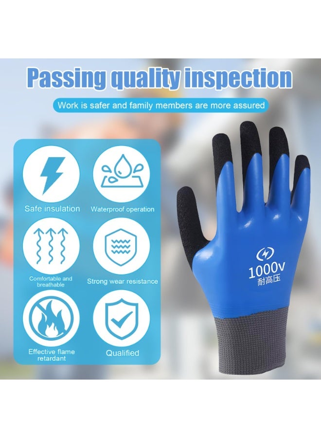 Insulation Work Gloves, 1000V High Voltage Safety Gloves with Heat and Flame Retardant Protection, Comfortable Insulating Glove for Electrical Maintenance and Industrial Use - Image 2