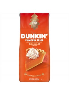 Dunkin Donuts Dunkin' Pumpkin Spice Flavored Ground Coffee, 11 Ounces  - Image 1