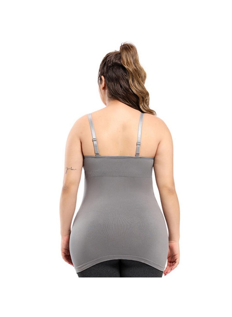 Sunveno Maternity Nursing Tank Top - Grey L - Image 2