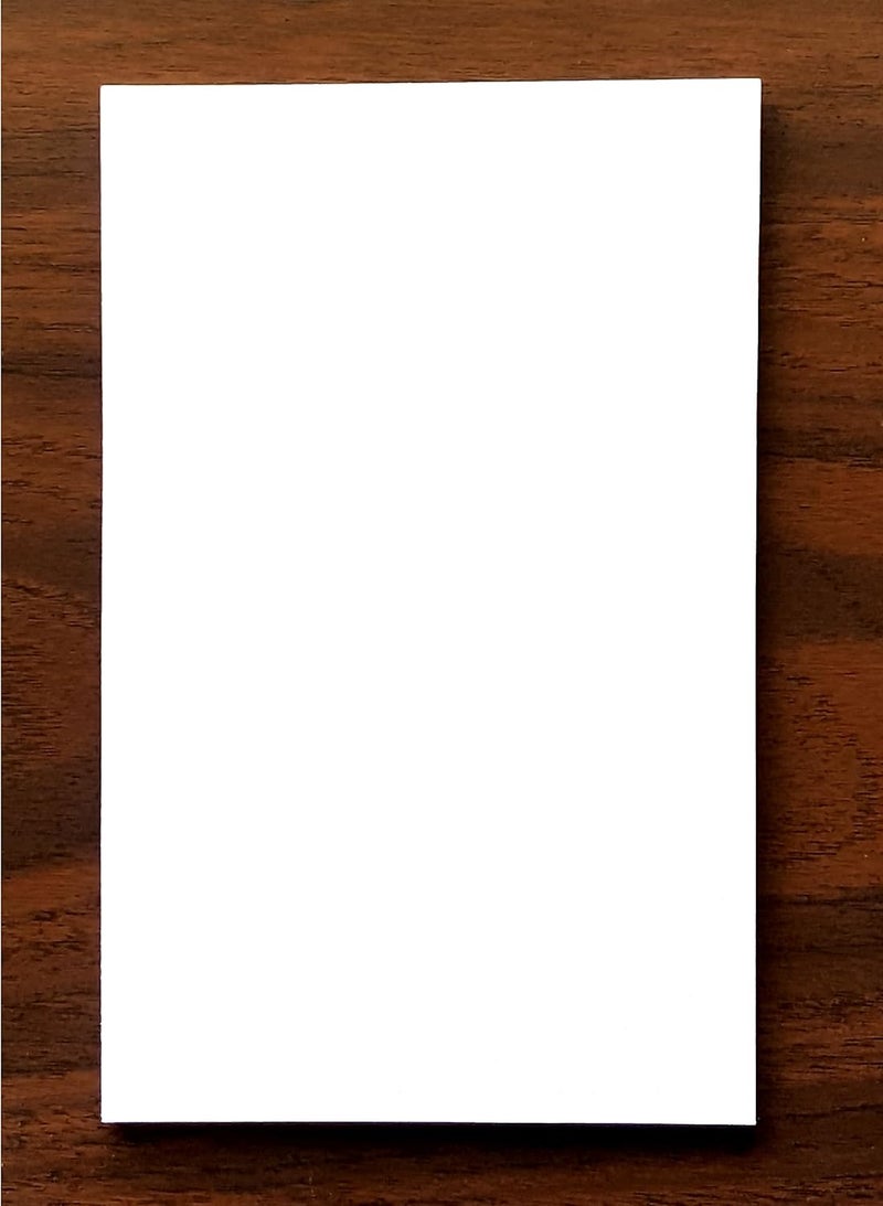 Blank Note Pad, 5" x 8", 50 Sheets, Heavyweight, Very Nice Paper