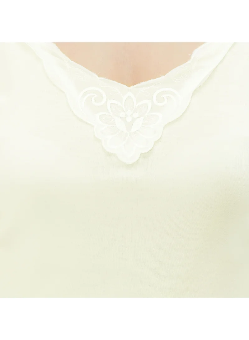 BYC GIRLS ADJUSTABLE STRAP COTTON CAMISOLE (PACK OF 3) - IVORY