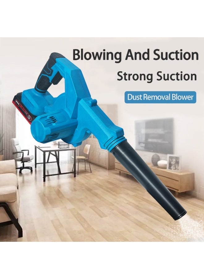 YelaJoy 800W Cordless Leaf Blower, 1900 R/min，Handheld Electric Leaf Blowers 2-in-1 Lightweight Mini Cordless Leaf Vacuum with Brushless Motor (5 Batteries) - Image 4
